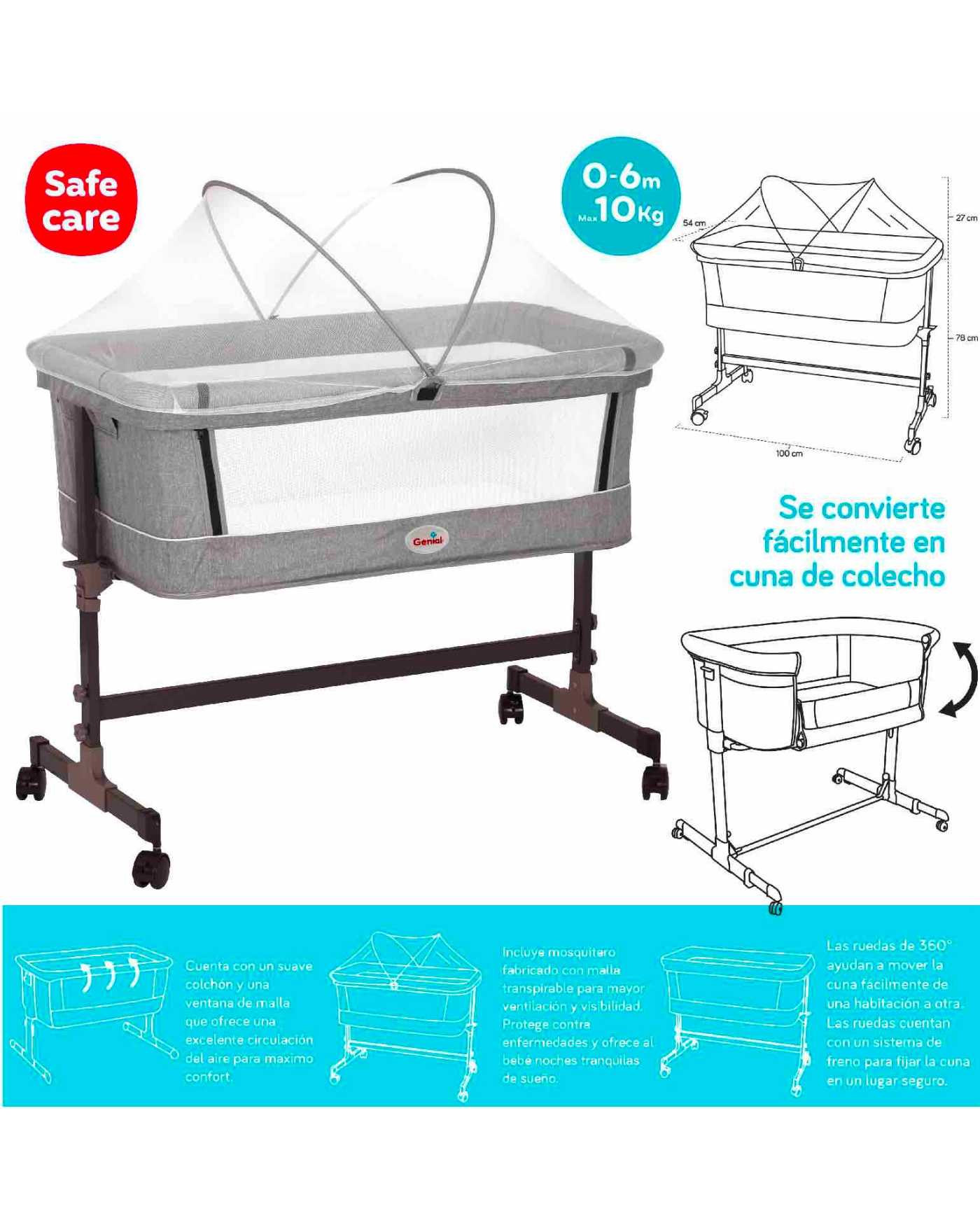 CAMA CON MOSQUITERO GN-BDC10