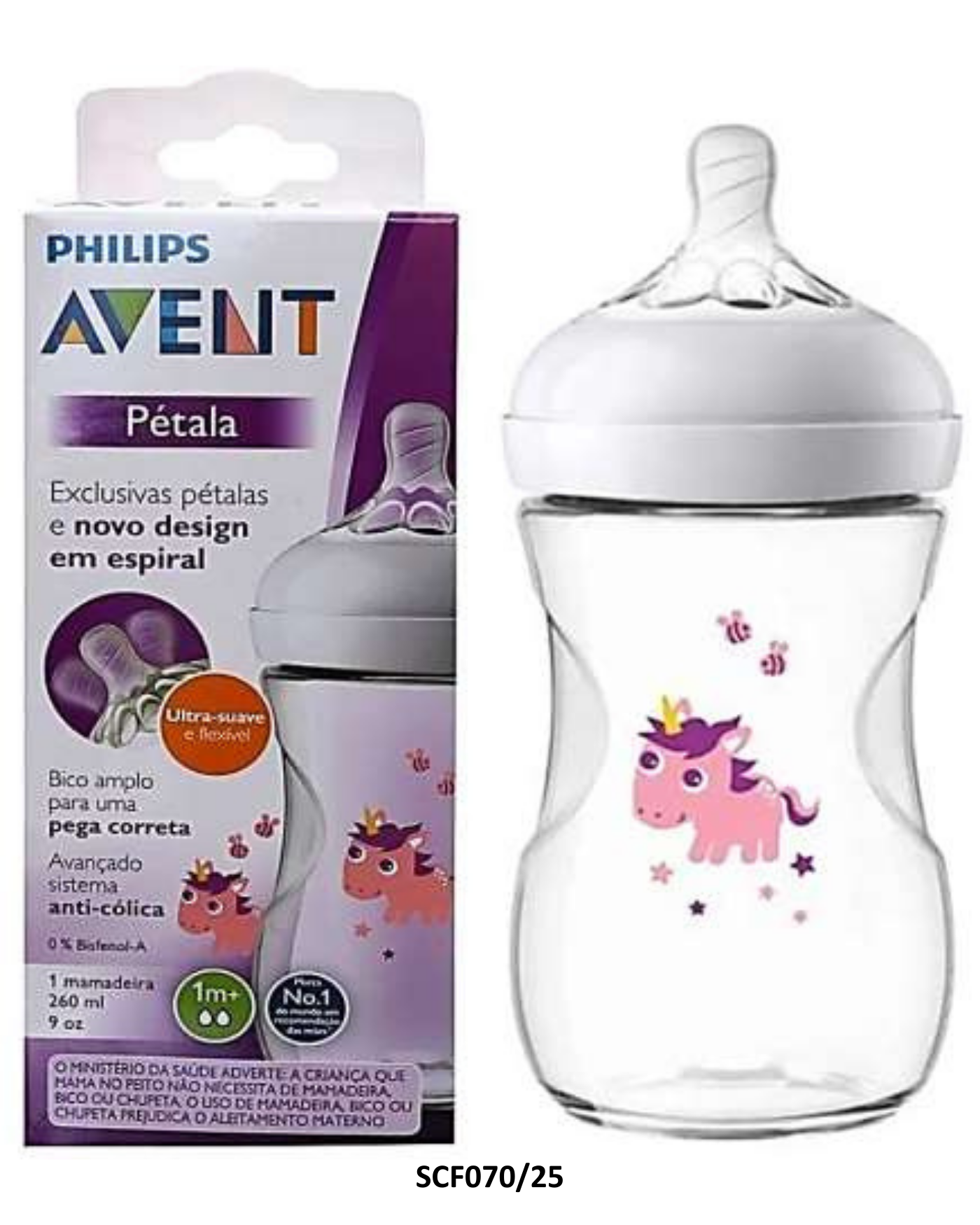 Tetero Decorado 9 oz Unicornio AVENT