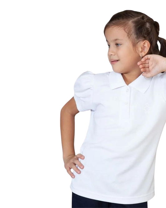 Chemise Escolar Cañamas Niña Blanca